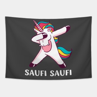 Damen Saufi Saufi Einhorn betupfen Motto Party Einhorn Tapestry