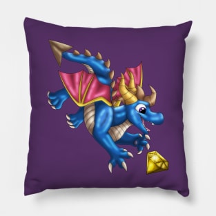 GemBab: Flame (Blue) Pillow