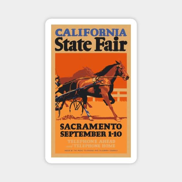 California State Fair USA Vintage Poster 1931 Magnet by vintagetreasure