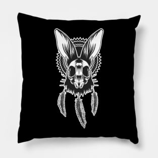 Bunny Skull Pillow