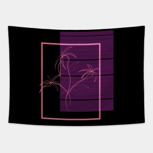 A purple flower window Tapestry