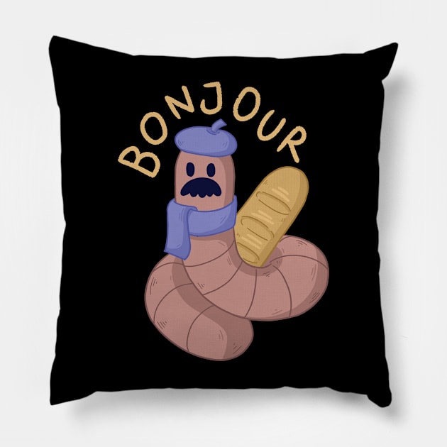 French Worm Pillow by rudypagnel