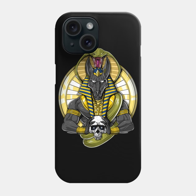 Egyptian God Anubis Phone Case by underheaven