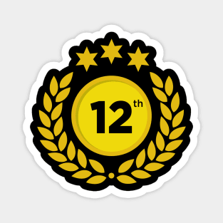 Letter Number 12 twelve birthday Magnet