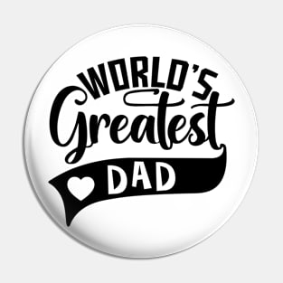 World's Greatest Dad Pin