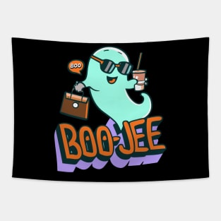 Funny Ghost Halloween Costume Boujee Boo-Jee Design Tapestry