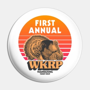 WKRP Turkey Drop 1978 Sunset Pin