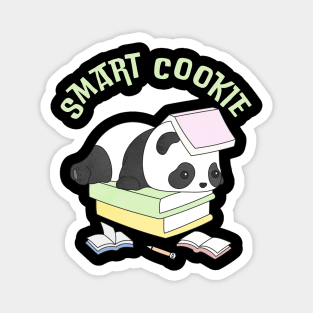 Cute Smart Cookie Sweet little reading tired panda hello cute baby outfit Magnet