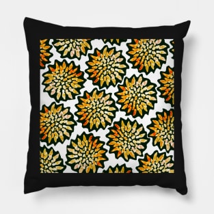 Floral Firework Dandilions - Digitally Illustrated Abstract Flower Pattern for Home Decor, Clothing Fabric, Curtains, Bedding, Pillows, Upholstery, Phone Cases and Stationary Pillow