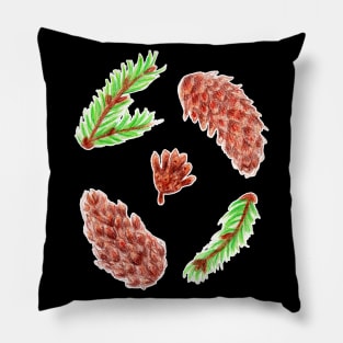 Woodland Pine Cones Pillow