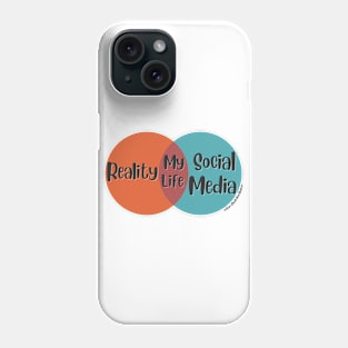 Venn Diagram: Reality vs. Social Media Phone Case