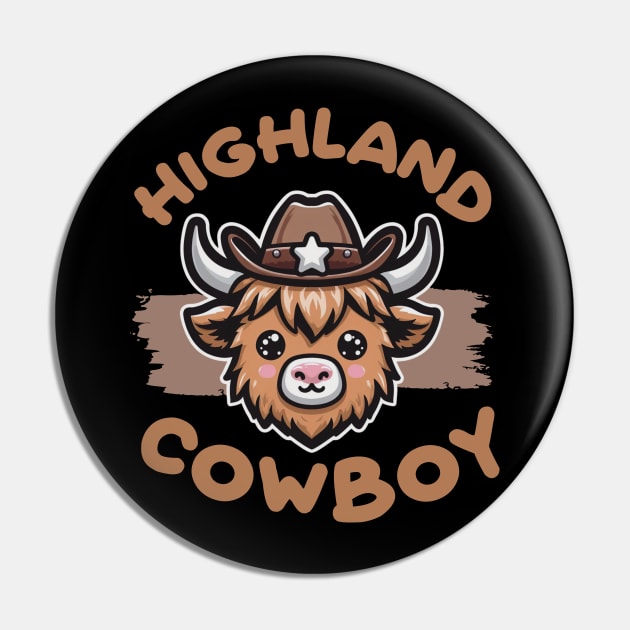 Highland Cowboy Pin by HUNTINGisLIFE