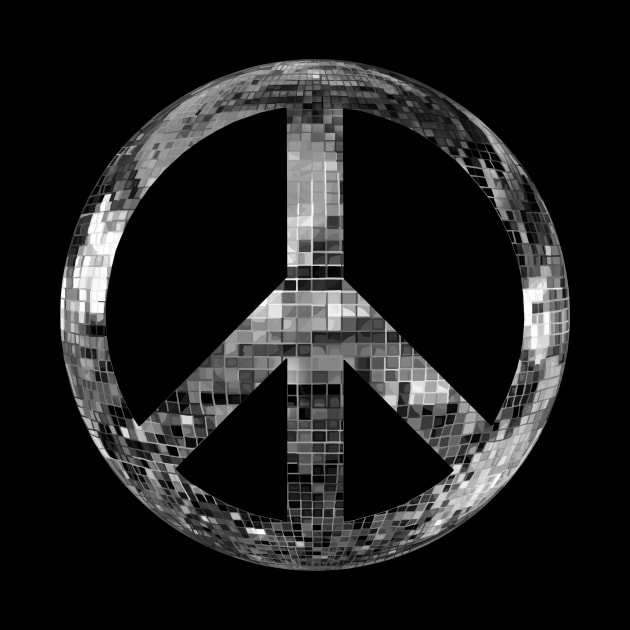 Disco Peace Sign by Art by Deborah Camp