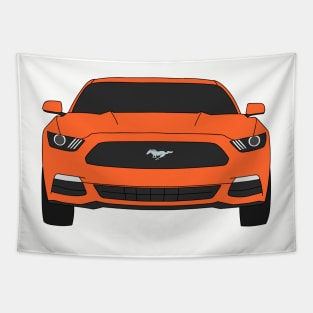 Ford Mustang Front End Competition Orange Tapestry
