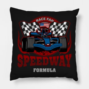 Formula Racing USA Race Fan Speedway Pillow