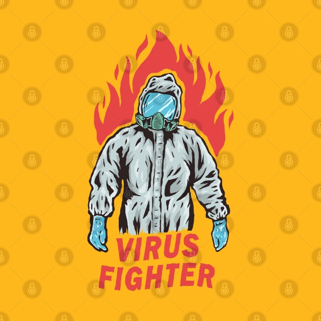 Virus Fighter on Hazmat Suits by haloakuadit