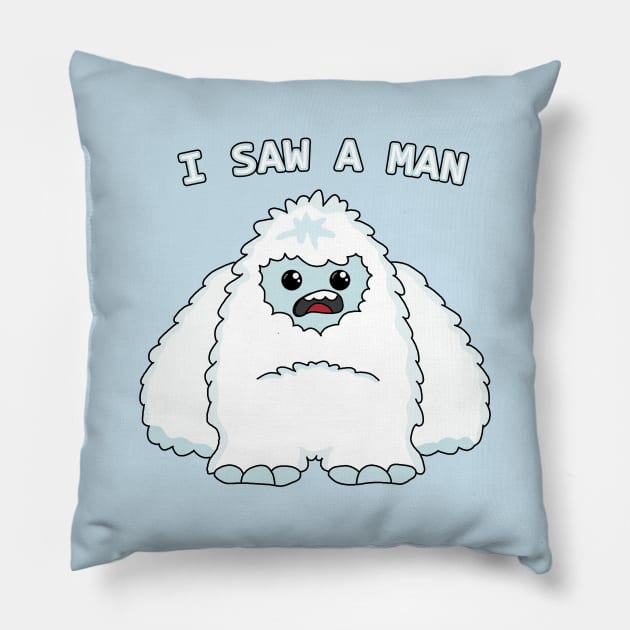 Cute Yeti Pillow by valentinahramov