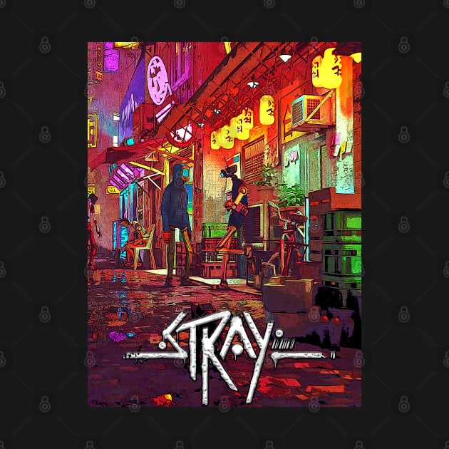 stray cat video gaming by Color-Lab