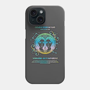 Gemini Zodiac Horoscope Phone Case