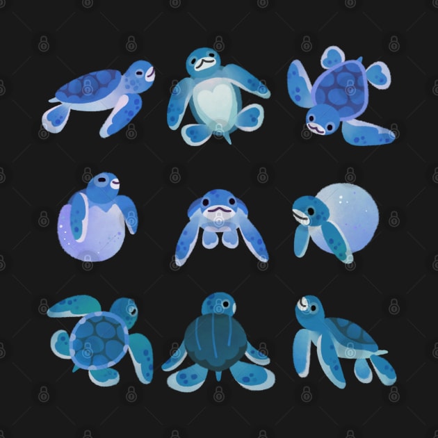 Baby sea turtles by pikaole