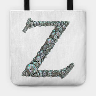 Skull Alphabet Z Tote