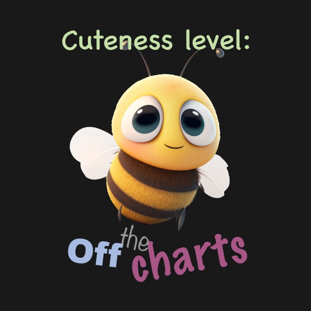Little Bee Cuteness Level Cute Adorable Funny Quote by Cubebox