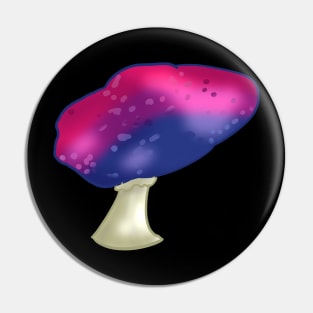 Bisexual LGBTQ Flag Mushroom Pin