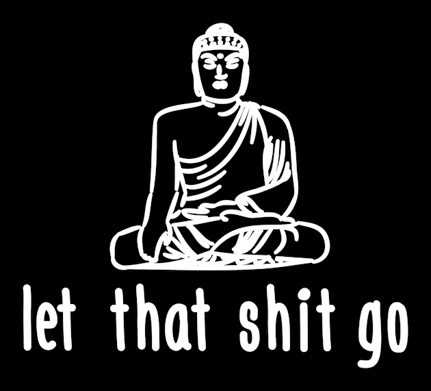 Let that shit go (black) Kids T-Shirt by nektarinchen