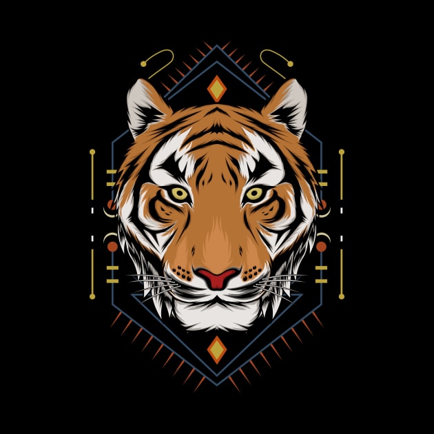 Tiger vector illustration by AGORA studio