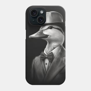 Duck in Suit and Hat Phone Case