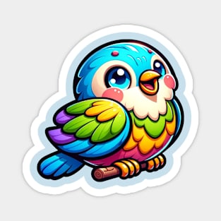 Cute colorful bird Magnet