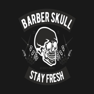 Barber Skull   Shop Desing T-Shirt