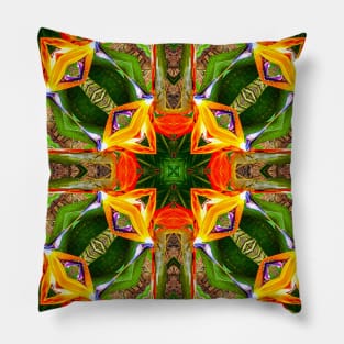 Canna flower pattern resembling the beak of a bird Pillow