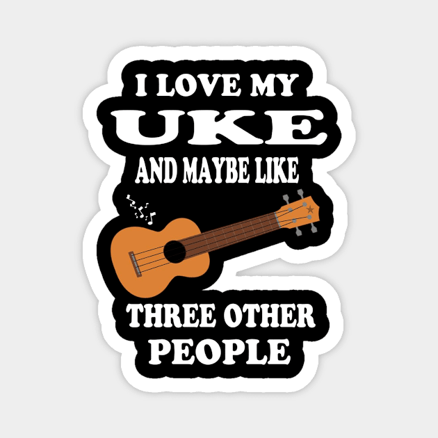 Uke Player  Ucalalay Gift Idea Spellings Magnet by CarleyMichaels