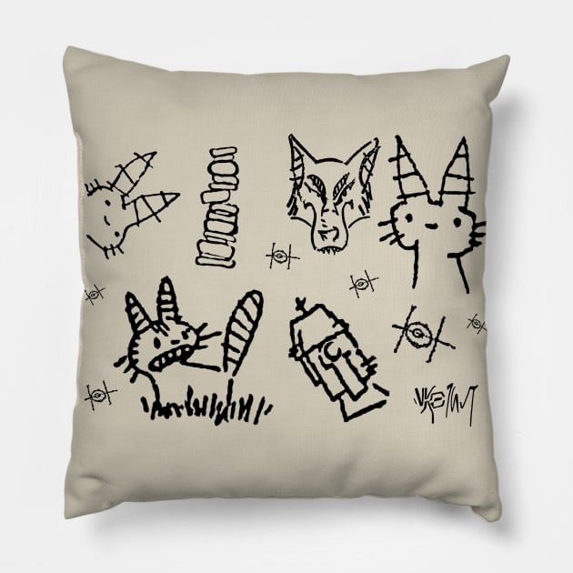 sabine wren's lothal sketches Pillow by shopanniekat