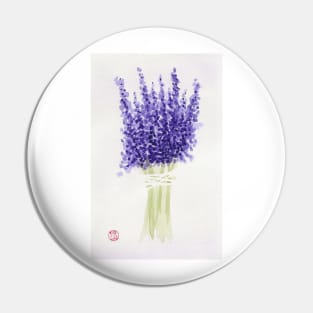 Lavender Bouquet Pin