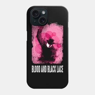 Golden Era Suspenseful Chic Blood and Black Nostalgia Tribute Shirt Phone Case