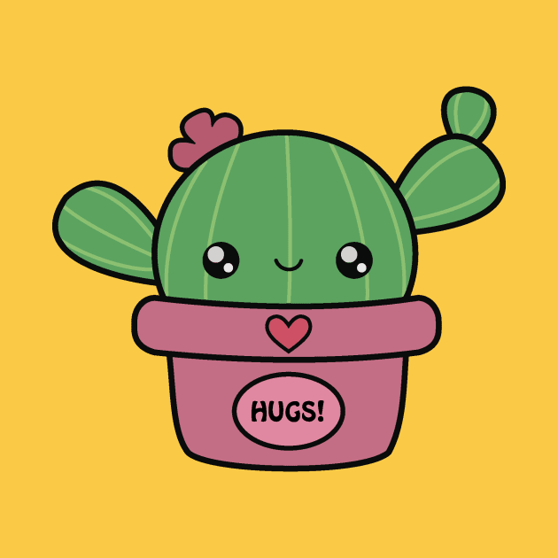 Kawaii cactus by BrainDrainOnly