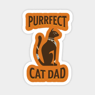 Purrfect Cat Dad Magnet