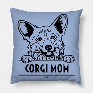 Corgi Mom Illustration Pillow