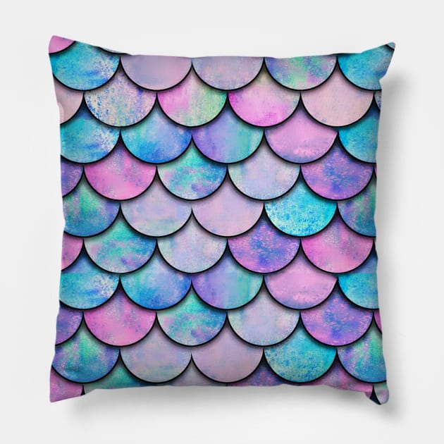 mermaid scales Pillow by  Memosh Everything 