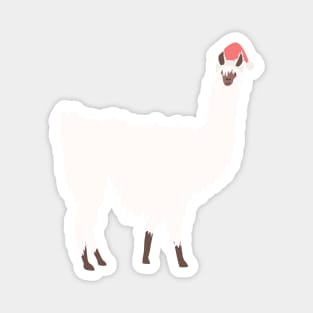 Christmas Snowflake Llama Pattern Magnet