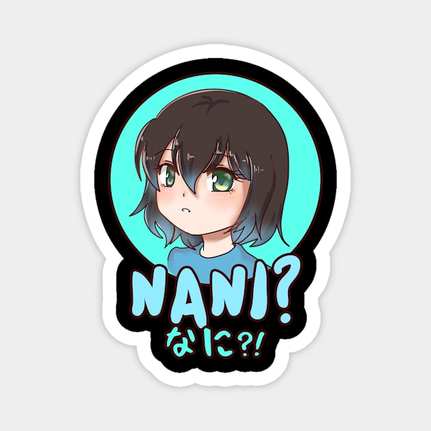 Nani - Shy Anime Boy Meme Magnet by Alex21