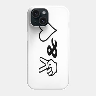 Peace & Love Phone Case