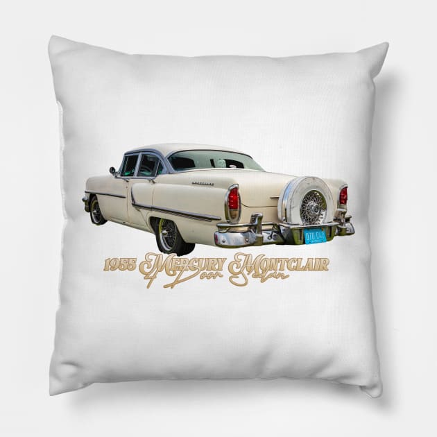 1955 Mercury Montclair 4 Door Sedan Pillow by Gestalt Imagery