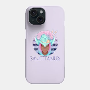 Sagittarius Zodiac Sign | Circle Beautiful Girl Phone Case