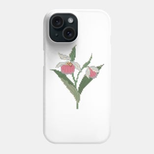 Minnesota State Flower Pink And White Lady's Slipper Phone Case