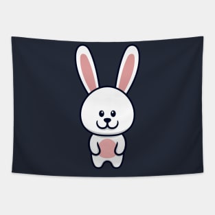 Cute Bunny Cartoon Tapestry