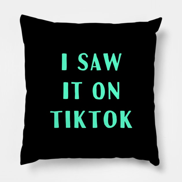 TikTok Funny Gift For Teen Girls Pillow by Little Duck Designs