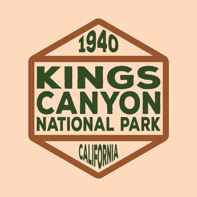 Kings Canyon National Park badge by nylebuss